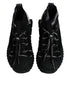 Dolce & Gabbana Black Sorrento Sock Sneakers Logo Lace-Up Shoes for Women