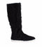 Dolce & Gabbana Black Xiangao Fur Leather Women’s Knee-High Sneaker Boots