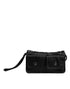 Dolce & Gabbana Black Fabric Logo Two Way Clutch Crossbody Bag for Women