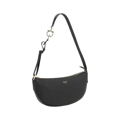 Ferragamo Hobo Shoulder Bag – Black Calf Leather Women's