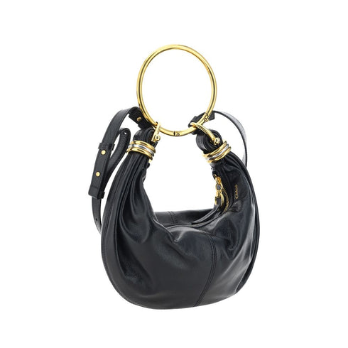 Chloé Bracelet Handbag in Black Calf Leather – Women