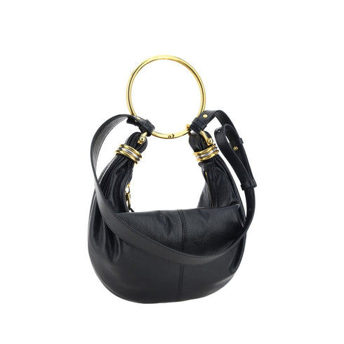 Chloé Bracelet Handbag in Black Calf Leather – Women