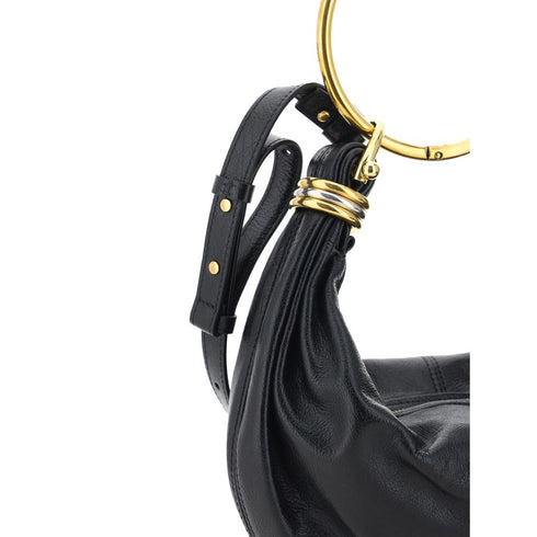 Chloé Bracelet Handbag in Black Calf Leather – Women