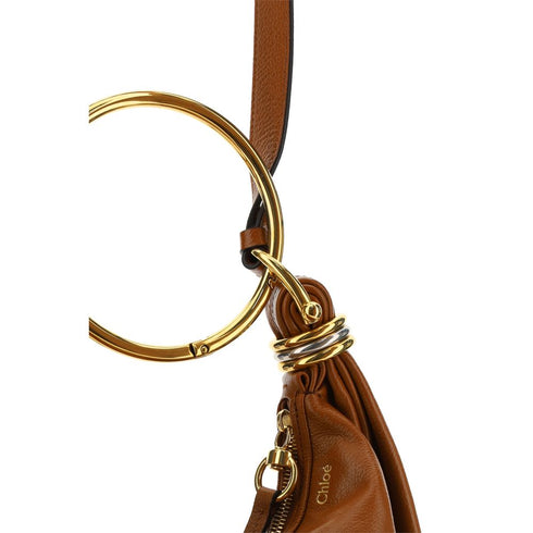 Chloé Bracelet Handbag in Brown Calf Leather – Women