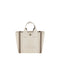 Chloé Carry Tote Bag in Cotton with Leather Trim – Women’s AW25