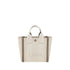 Chloé Carry Tote Bag in Cotton with Leather Trim – Women’s AW25