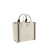 Chloé Carry Tote Bag in Cotton with Leather Trim – Women’s AW25
