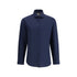 Brunello Cucinelli Blue Cotton Shirt