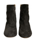 Dolce & Gabbana Brown Suede and Leather Ankle Boots with Crystal Embellished Block Heel - Women’s