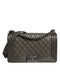 Chanel Boy Bag – Medium – Green Leather – Ruthenium Hardware – Women’s