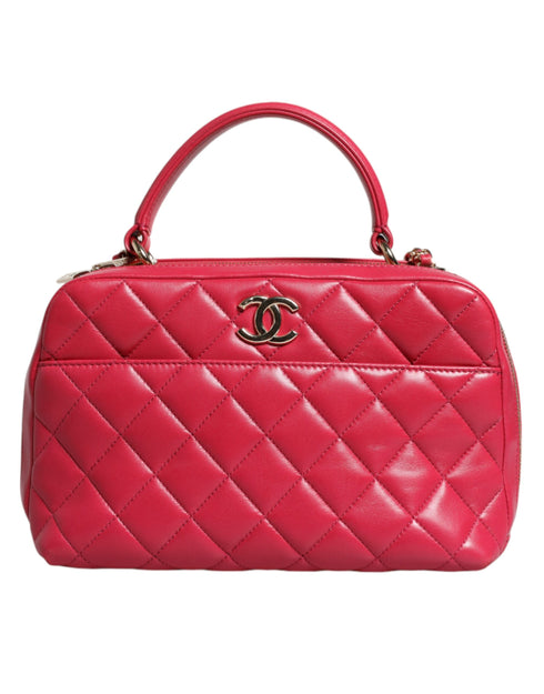 Chanel Trendy CC Medium Bowling Bag – Pink Lambskin – Gold Hardware – Women’s
