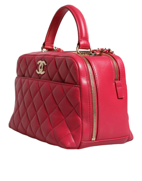 Chanel Trendy CC Medium Bowling Bag – Pink Lambskin – Gold Hardware – Women’s
