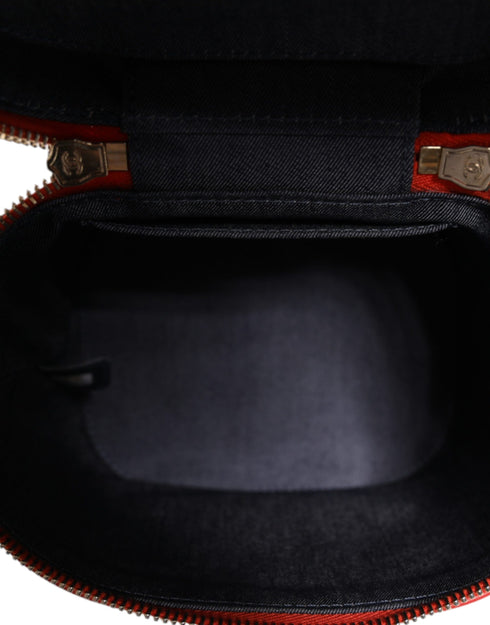 Chanel 28 Series Vanity Case – Red Lambskin Leather – Pale Gold Hardware – Women’s