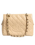 Chanel Matelasse Caviar De Coco Chain Tote Bag – Beige Leather – Gold Hardware – Women’s