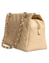 Chanel Matelasse Caviar De Coco Chain Tote Bag – Beige Leather – Gold Hardware – Women’s