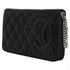 Chanel Continental Zip Wallet – Black Quilted Leather – CC Logo – Women’s