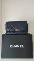 Chanel 19 Large Flap Bag – Navy Blue Quilted Lambskin with Mixed Metal Hardware – Women’s