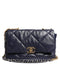 Chanel 19 Large Flap Bag – Navy Blue Quilted Lambskin with Mixed Metal Hardware – Women’s