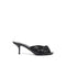 Dolce & Gabbana Keira Slide Sandals – Black Python Leather Kitten Heels for Women