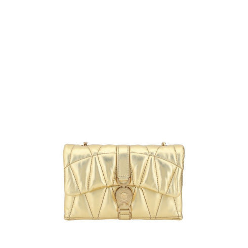 Versace Gold Lambskin Kleio Mini Shoulder Bag for Women