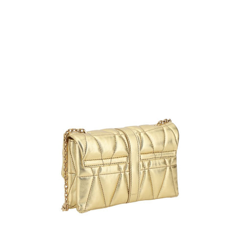 Versace Gold Lambskin Kleio Mini Shoulder Bag for Women