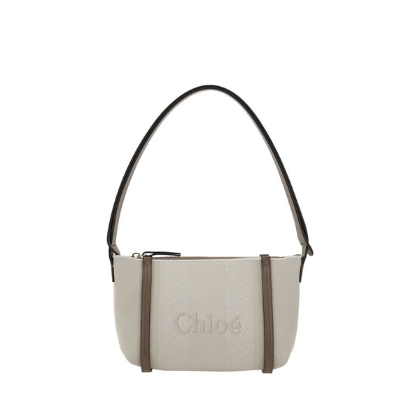 Chloé Carry Beige Canvas Shoulder Bag for Women