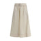 Brunello Cucinelli Cream Wide Long Skirt