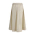 Brunello Cucinelli Cream Wide Long Skirt