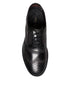 Dolce & Gabbana Black Embroidered Classic Leather Derby Dress Shoes