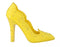 Dolce & Gabbana Yellow Cinderella Crystal Heels – PVC Pumps for Women