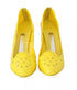 Dolce & Gabbana Yellow Cinderella Crystal Heels – PVC Pumps for Women