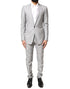 Dolce & Gabbana Light Gray Wool GOLD 2 Piece Formal Suit