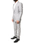 Dolce & Gabbana Light Gray Wool GOLD 2 Piece Formal Suit