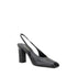 Prada Black Calf Leather Pumps Women’s Designer Slingback Décolleté Heels