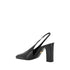 Prada Black Calf Leather Pumps Women’s Designer Slingback Décolleté Heels