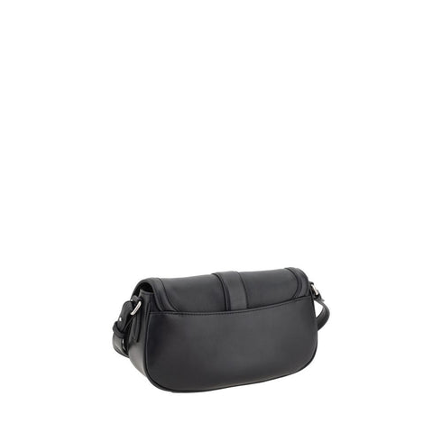 Alexander McQueen Black Leather T-Bar Satchel Bag for Women