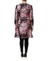 Dolce & Gabbana Pink Black Floral Brocade Trenchcoat Jacket