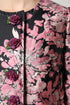 Dolce & Gabbana Pink Black Floral Brocade Trenchcoat Jacket