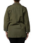 Dolce & Gabbana Military Green Queen Embellished Coat Jacket