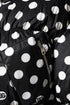 Dolce & Gabbana Black White Polka Dot Full Zip Puffer Jacket
