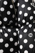 Dolce & Gabbana Black White Polka Dot Full Zip Puffer Jacket