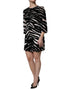 Dolce & Gabbana Black White Zebra A-line Sheath Mini Dress