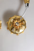 Dolce & Gabbana Gold Leather Floral Crystal Angel Headset Headphones