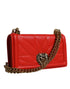 Dolce & Gabbana Devotion Crossbody Phone Bag in Red Quilted Leather for Women