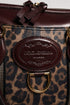 Dolce & Gabbana Leopard Print Leather Duffle Bag in Brown for Women