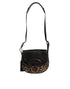 Dolce & Gabbana Black & Brown Leopard Leather Shoulder Strap Bag for Women