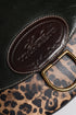 Dolce & Gabbana Black & Brown Leopard Leather Shoulder Strap Bag for Women