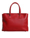 Dolce & Gabbana Red Calfskin Leather Tote Bag with Logo Plaque for Women