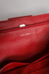Dolce & Gabbana Red Calfskin Leather Tote Bag with Logo Plaque for Women