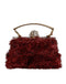 Dolce & Gabbana VANDA Red Gold Tinsel Crystal Evening Clutch Bag for Women